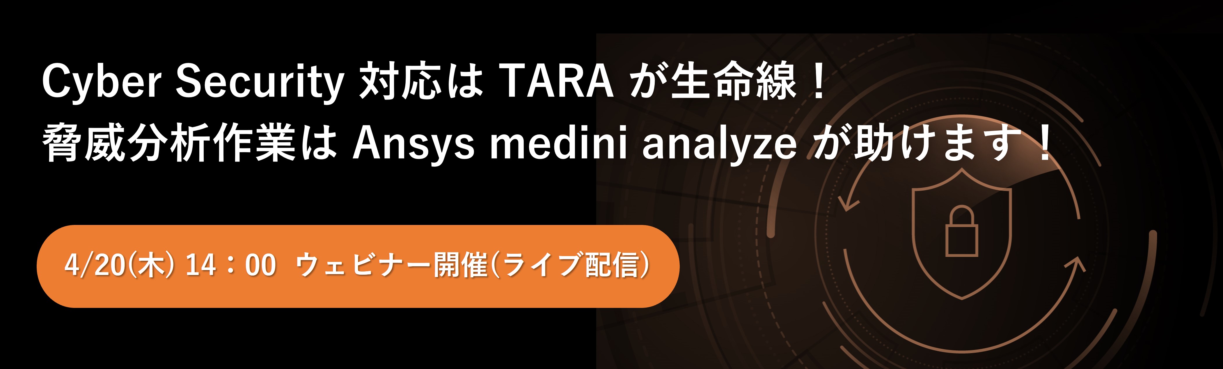 【Web】Cyber Security対応はTARAが生命線！脅威分析作業はAnsys medini analyzeが助けます！【終了】
